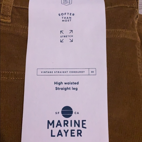 Marine Layer vintage straight corduroy jeans - Picture 4 of 5